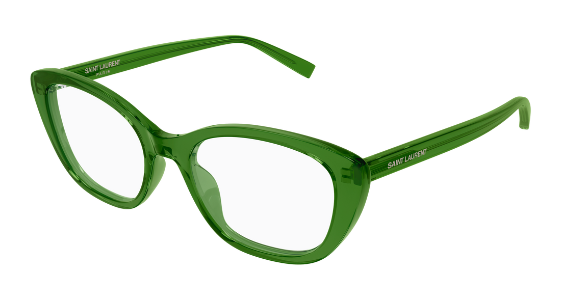 Lunettes de vue saint laurent sl 945 004 verde cat eye femenino taille 54mm - Vue principale