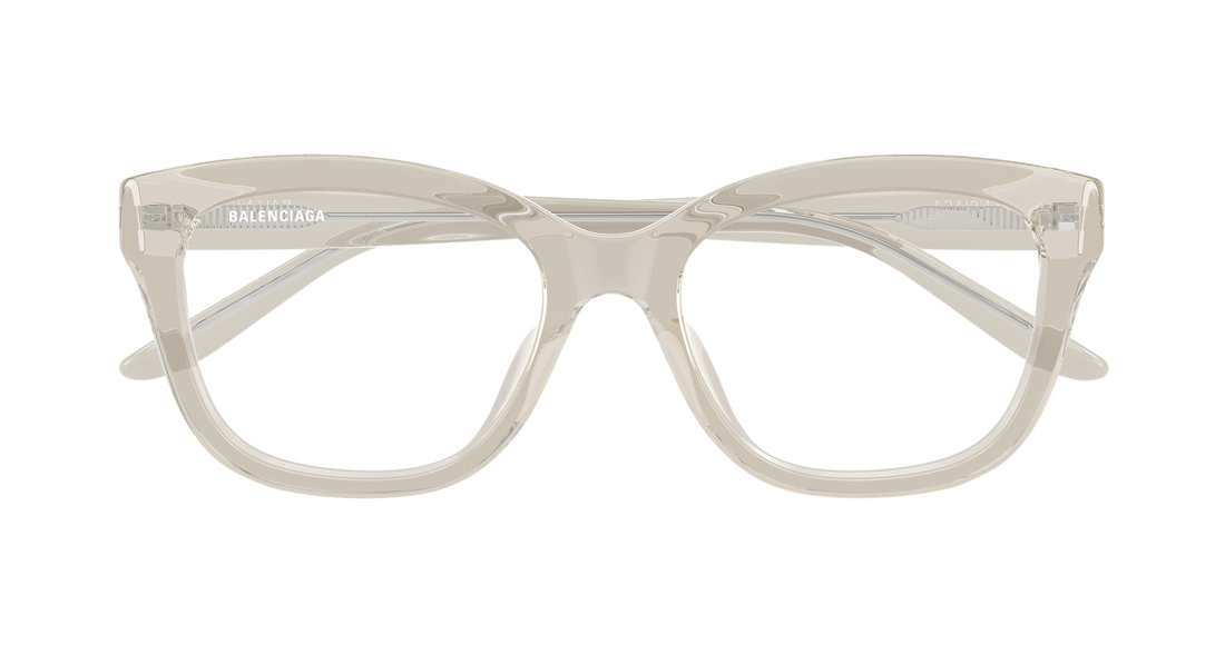 Brillen balenciaga bb0534o 003 beige butterfly femenino größe 53mm - Detailansicht