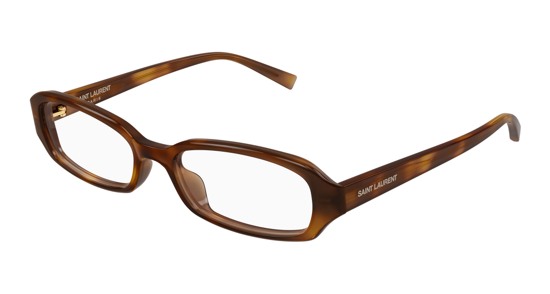 Occhiali da vista saint laurent sl 872 erin opt 003 havana round/oval/panthos unisex taglia 52mm - Vista principale