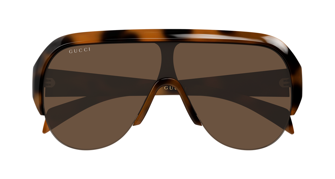Sonnenbrillen gucci gg2023s 002 havana mask femenino größe 99mm - Detailansicht