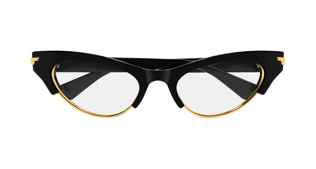 Lunettes de soleil bottega veneta bv1431s 009 negro cat eye femenino taille 52mm - Vue détaillée