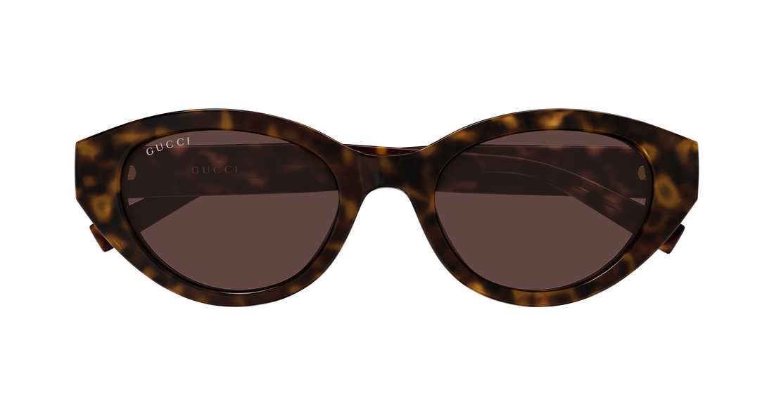 Lunettes de soleil gucci gg2105sa 002 havana cat eye femenino taille 52mm - Vue détaillée
