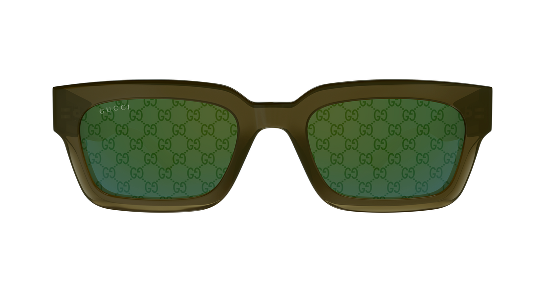 Sunglasses gucci gg2069s 004 verde rectangular / squared masculino size 53mm - Detailed view
