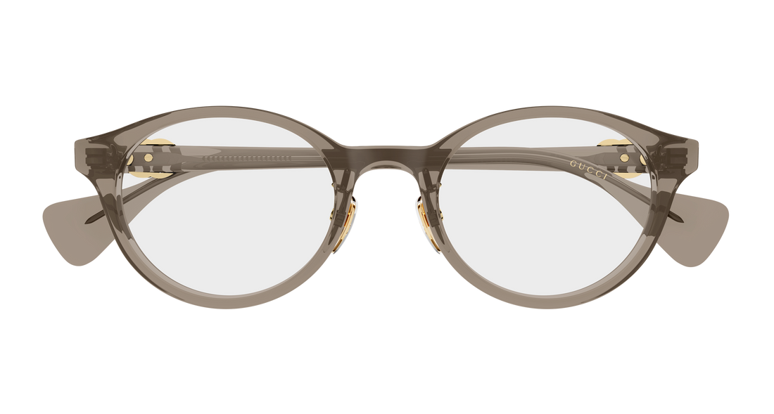 Lunettes de vue gucci gg2262oj 003 marron round/oval/panthos femenino taille 49mm - Vue détaillée