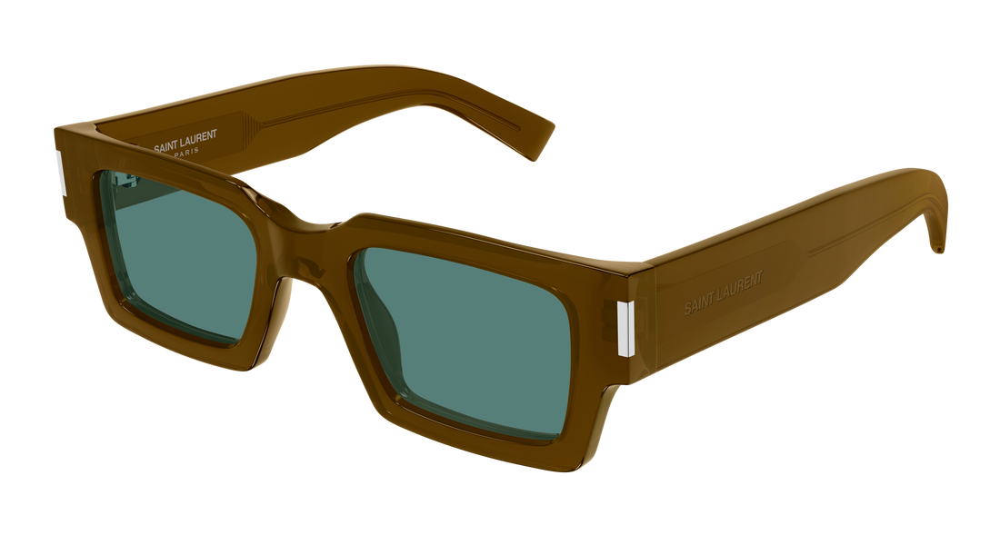 Lunettes de soleil saint laurent sl 572 013 marron rectangular / squared masculino taille 50mm - Vue principale