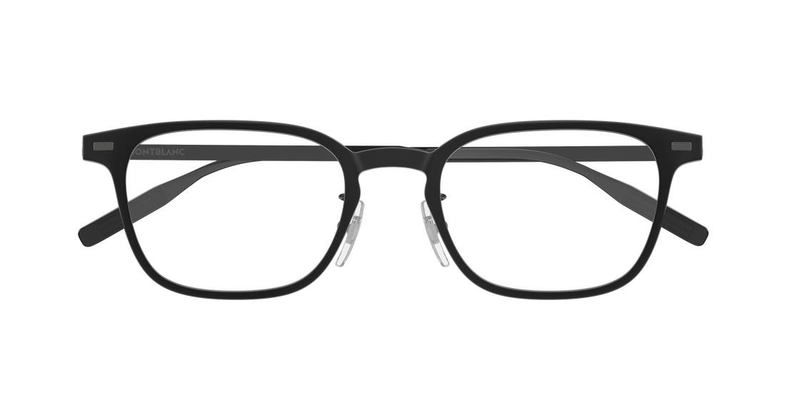 Occhiali da vista montblanc mb0467ol 014 negro rectangular / squared masculino taglia 57mm - Vista dettagliata