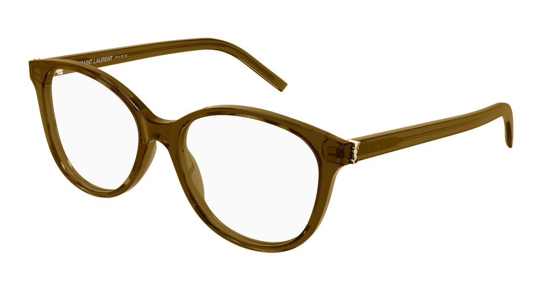 Lunettes de vue saint laurent sl m112 008 marron round/oval/panthos femenino taille 54mm - Vue principale