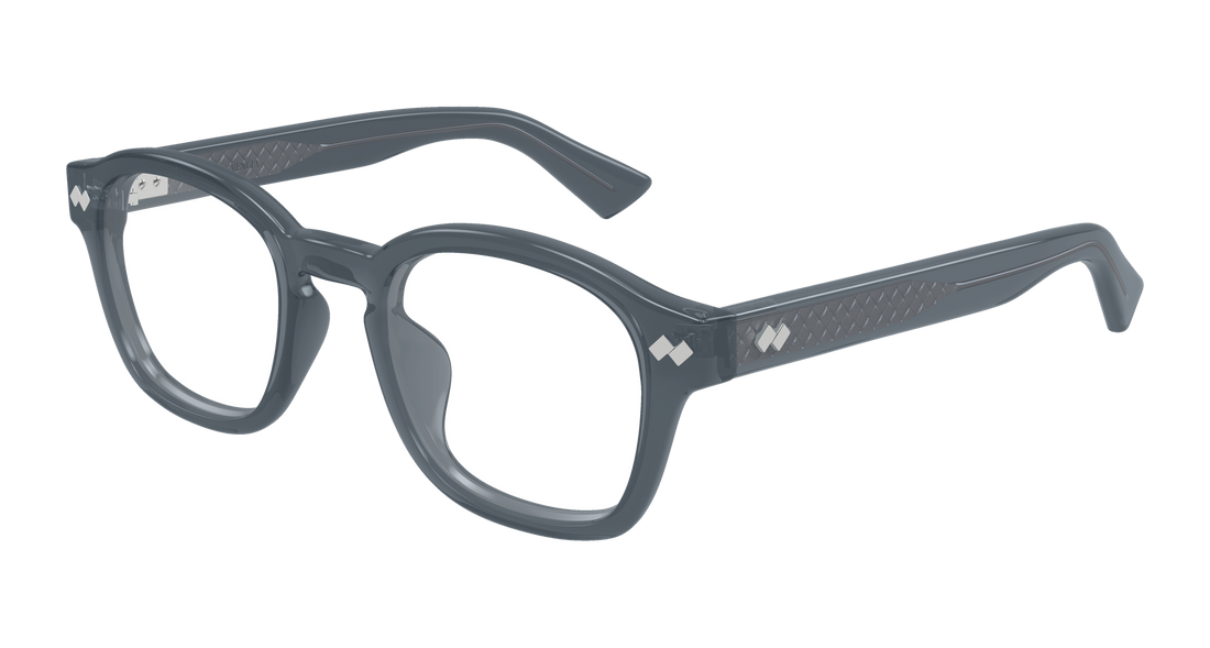 Prescription glasses bottega veneta bv1445oa 003 gris round/oval/panthos unisex size 51mm - Main view