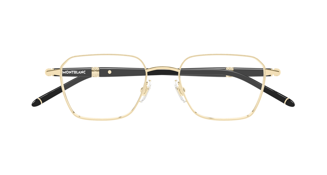 Brillen montblanc mb0485o 003 dorado rectangular / squared masculino größe 51mm - Detailansicht