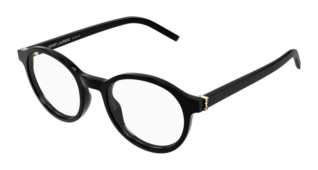 Gafas graduadas saint laurent sl m163 001 negro round/oval/panthos unisex talla 50mm - Vista principal