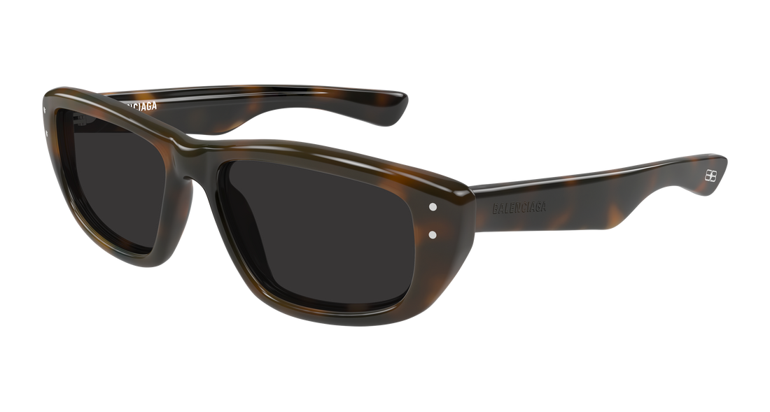 Lunettes de soleil balenciaga bb0520s 002 havana geometrical/directional masculino taille 55mm - Vue principale