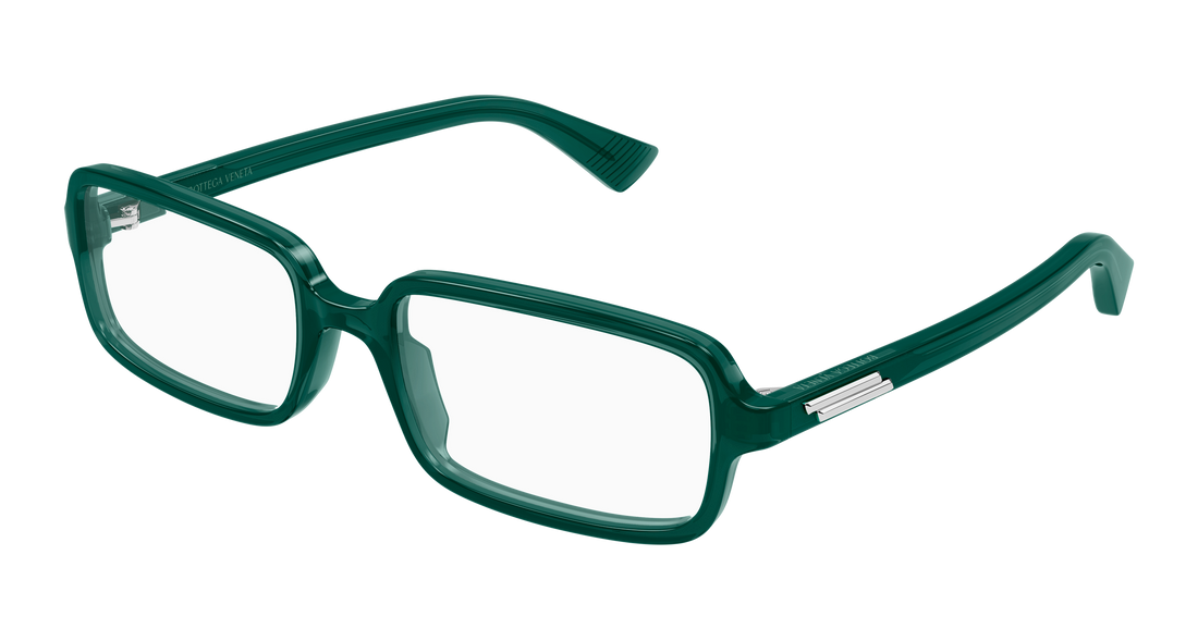 Lunettes de vue bottega veneta bv1500o 004 verde rectangular / squared unisex taille 54mm - Vue principale