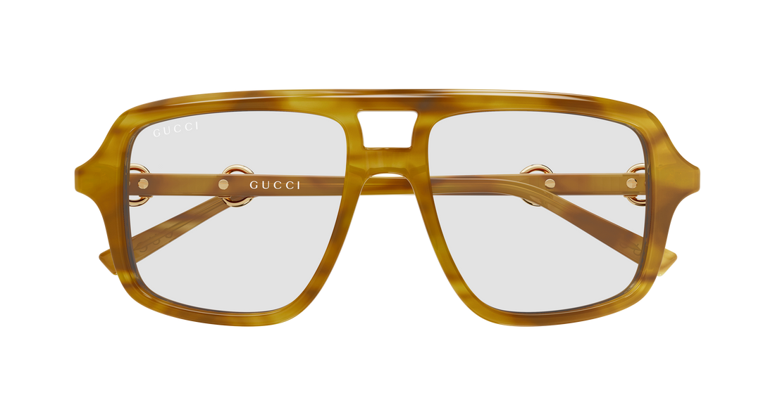 Sunglasses gucci gg2052s 012 havana pilot/navigator femenino size 53mm - Detailed view