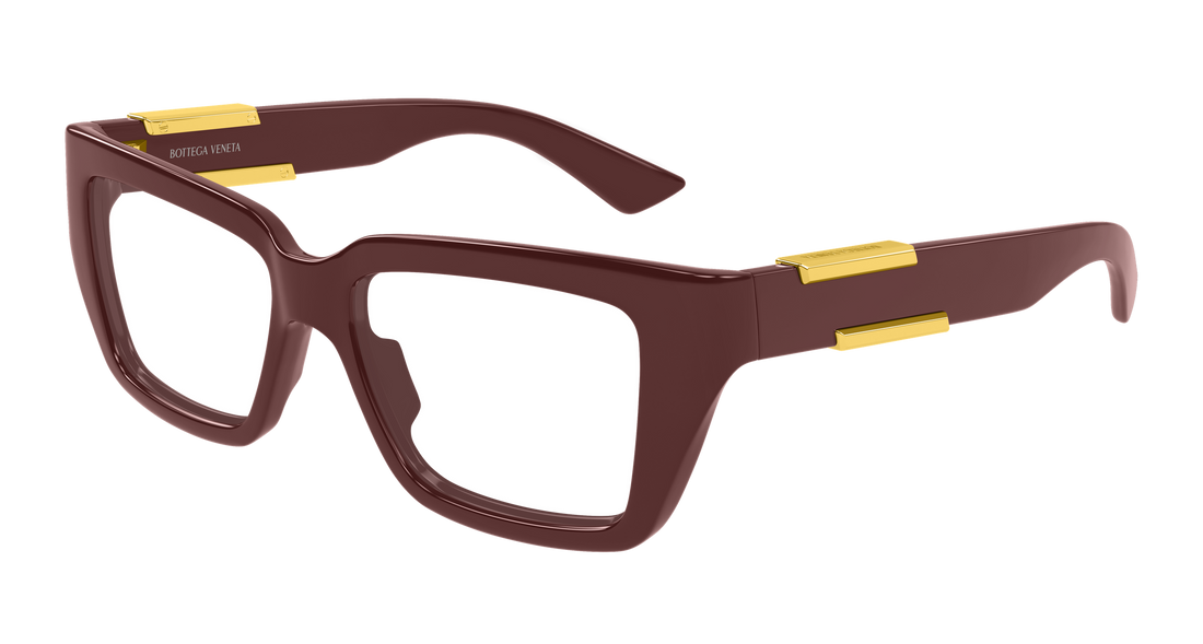 Prescription glasses bottega veneta bv1455o 004 burdeos rectangular / squared femenino size 52mm - Main view
