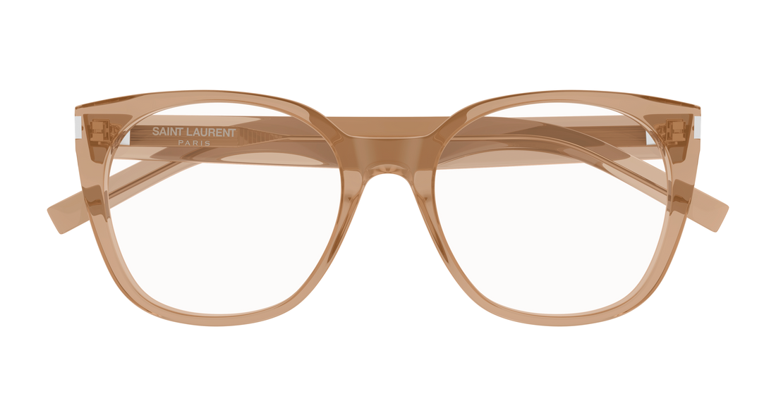 Gafas graduadas saint laurent sl 897 005 marron cat eye femenino talla 55mm - Vista de detalle