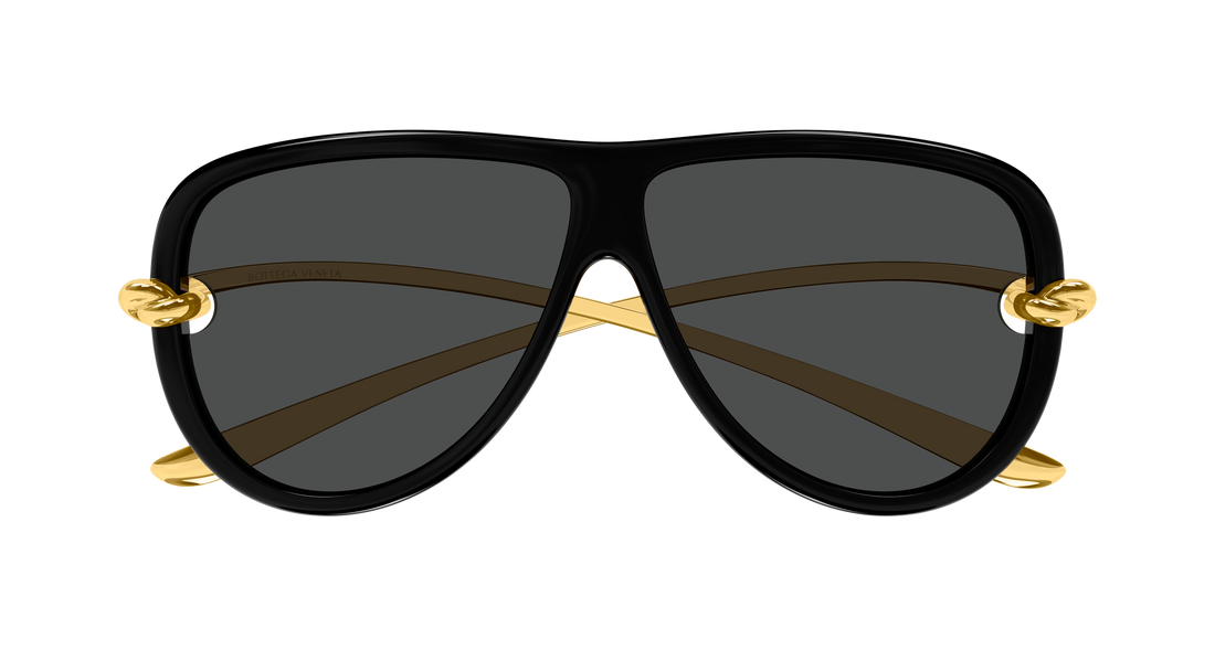 Lunettes de soleil bottega veneta bv1513s 001 negro pilot/navigator unisex taille 61mm - Vue détaillée