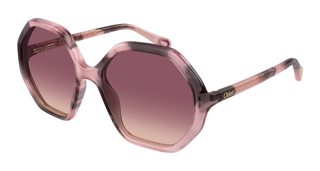 Lunettes de soleil chloé cc0004s 010 havana geometrical/directional infantil taille 51mm - Vue principale