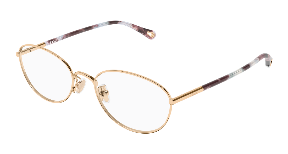 Lunettes de vue chloé ch0402oa 001 dorado round/oval/panthos femenino taille 56mm - Vue principale