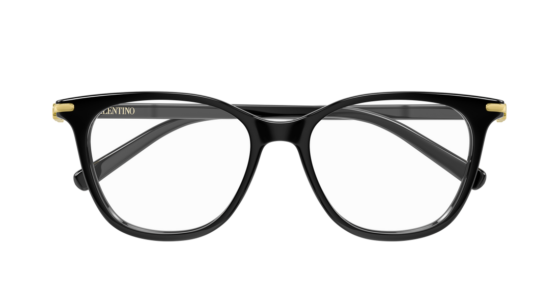 Lunettes de vue valentino vg0050o 001 negro rectangular / squared femenino taille 51mm - Vue détaillée