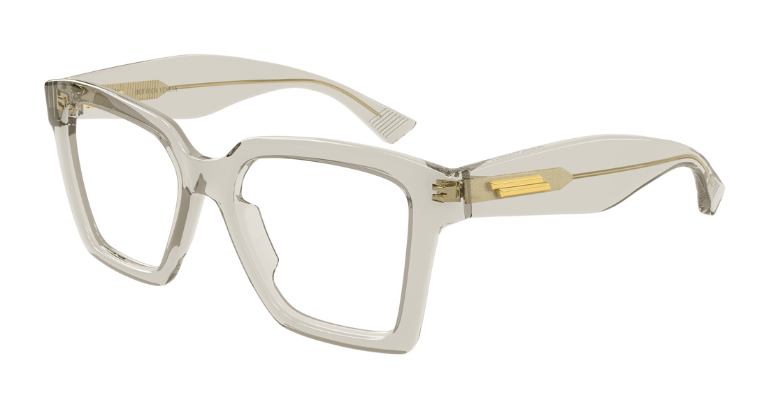 Prescription glasses bottega veneta bv1458o 003 beige rectangular / squared femenino size 52mm - Main view