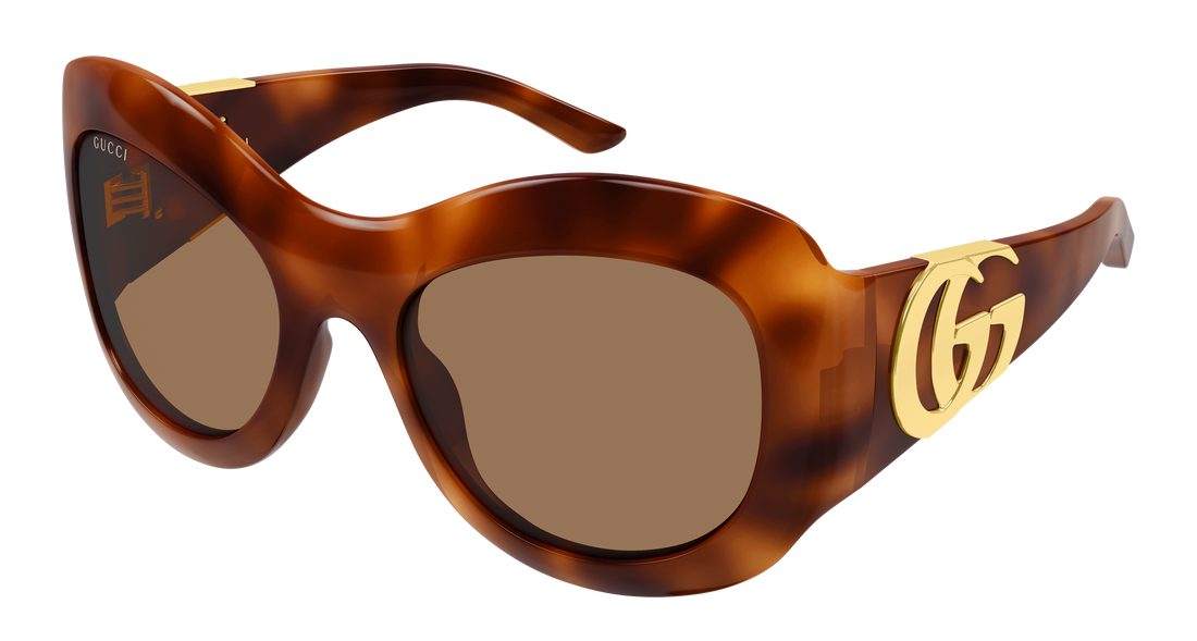 Lunettes de soleil gucci gg2275s 005 havana butterfly femenino taille 58mm - Vue principale