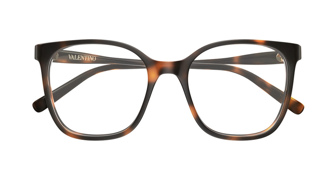 Occhiali da vista valentino vg0019o 002 havana rectangular / squared femenino taglia 53mm - Vista dettagliata