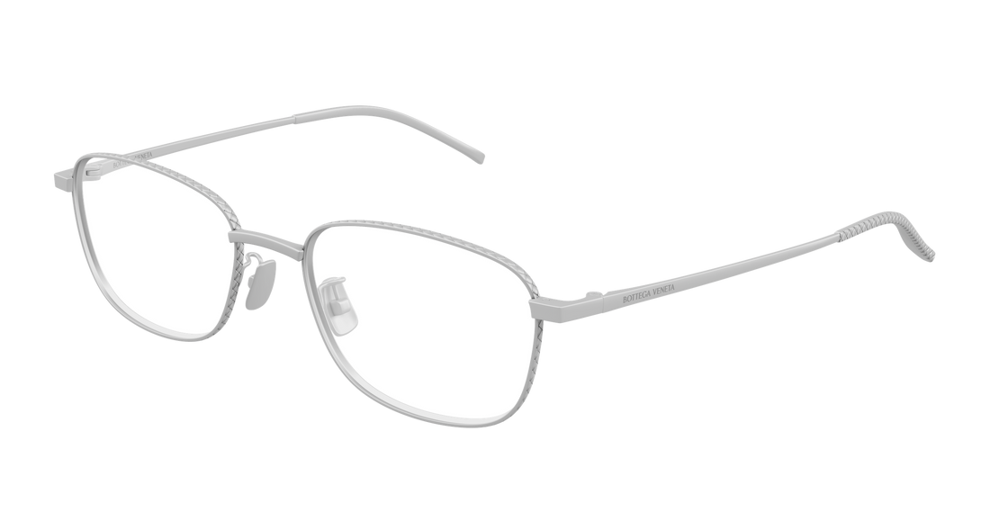 Prescription glasses bottega veneta bv1473oa 002 plateado rectangular / squared unisex size 52mm - Main view