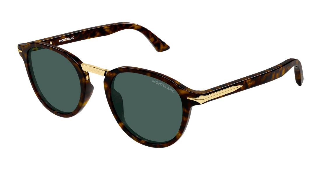 Sonnenbrillen montblanc mb0515s 002 havana round/oval/panthos masculino größe 49mm - Hauptansicht