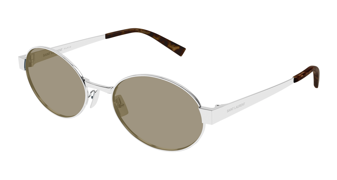 Lunettes de soleil saint laurent sl 692 007 plateado round/oval/panthos femenino taille 55mm - Vue principale