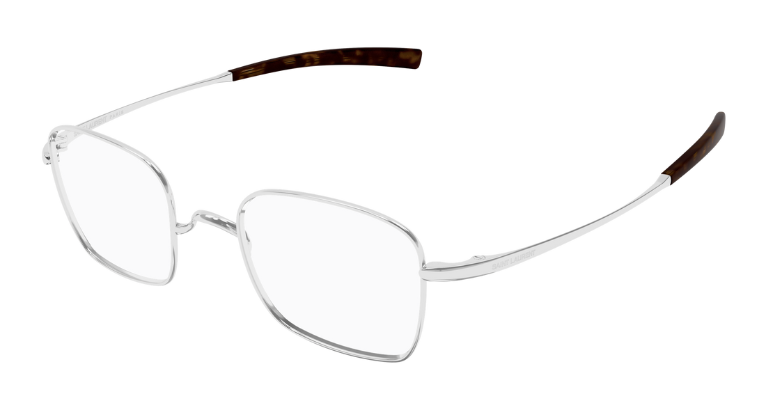 Lunettes de vue saint laurent sl 949 t opt 002 plateado rectangular / squared masculino taille 47mm - Vue principale