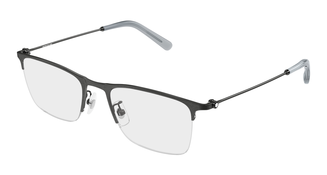 Lunettes de vue montblanc mb0502ol 003 plateado rectangular / squared masculino taille 53mm - Vue principale