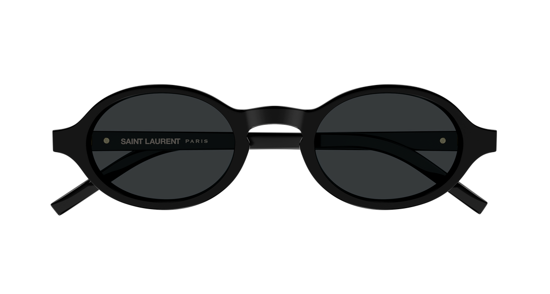 Lunettes de soleil saint laurent sl m161 001 negro round/oval/panthos unisex taille 48mm - Vue détaillée