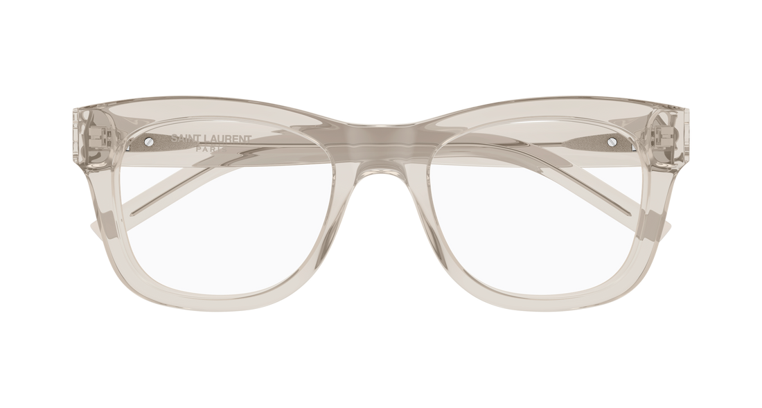 Gafas graduadas saint laurent sl m159 004 beige cat eye femenino talla 52mm - Vista de detalle