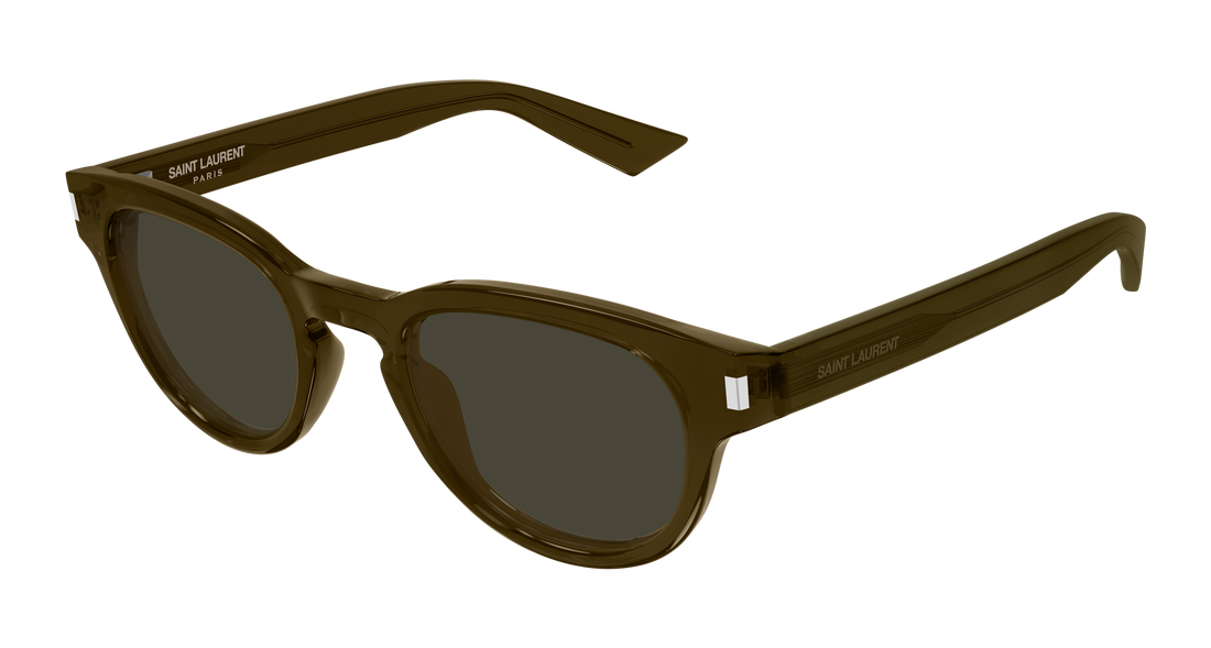 Sunglasses saint laurent sl 876 004 marron round/oval/panthos masculino size 48mm - Main view