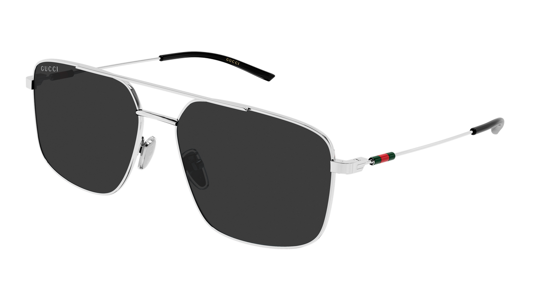 Sunglasses gucci gg2096sa 001 plateado rectangular / squared masculino size 59mm - Main view