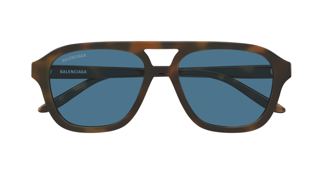 Lunettes de soleil balenciaga bb0525s 003 havana pilot/navigator masculino taille 55mm - Vue détaillée
