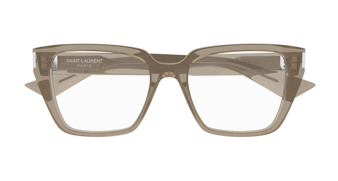 Brillen saint laurent sl 930 003 marron cat eye femenino größe 54mm - Detailansicht