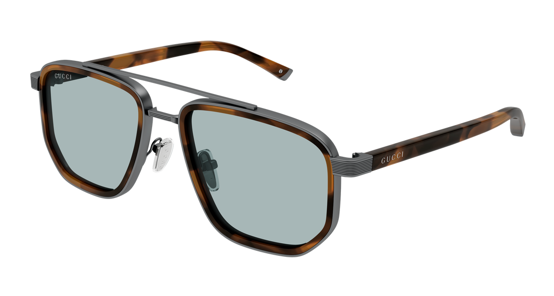 Sonnenbrillen gucci gg2073s 002 plateado rectangular / squared masculino größe 55mm - Hauptansicht