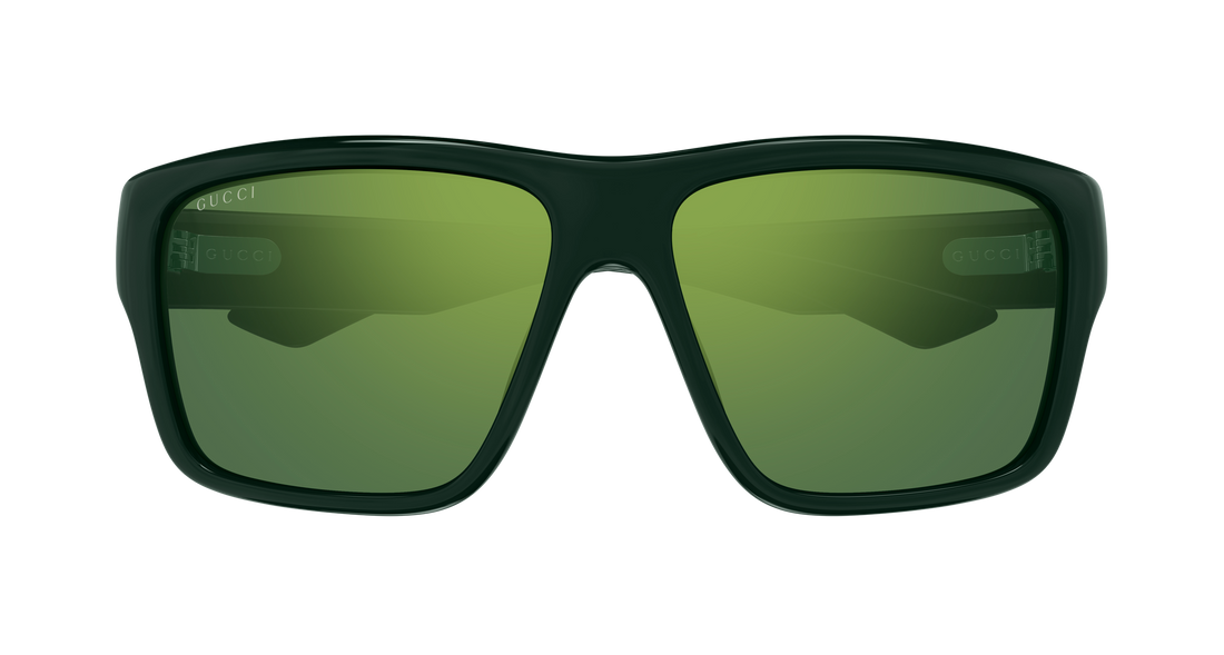 Lunettes de soleil gucci gg2239s 003 verde geometrical/directional masculino taille 59mm - Vue détaillée