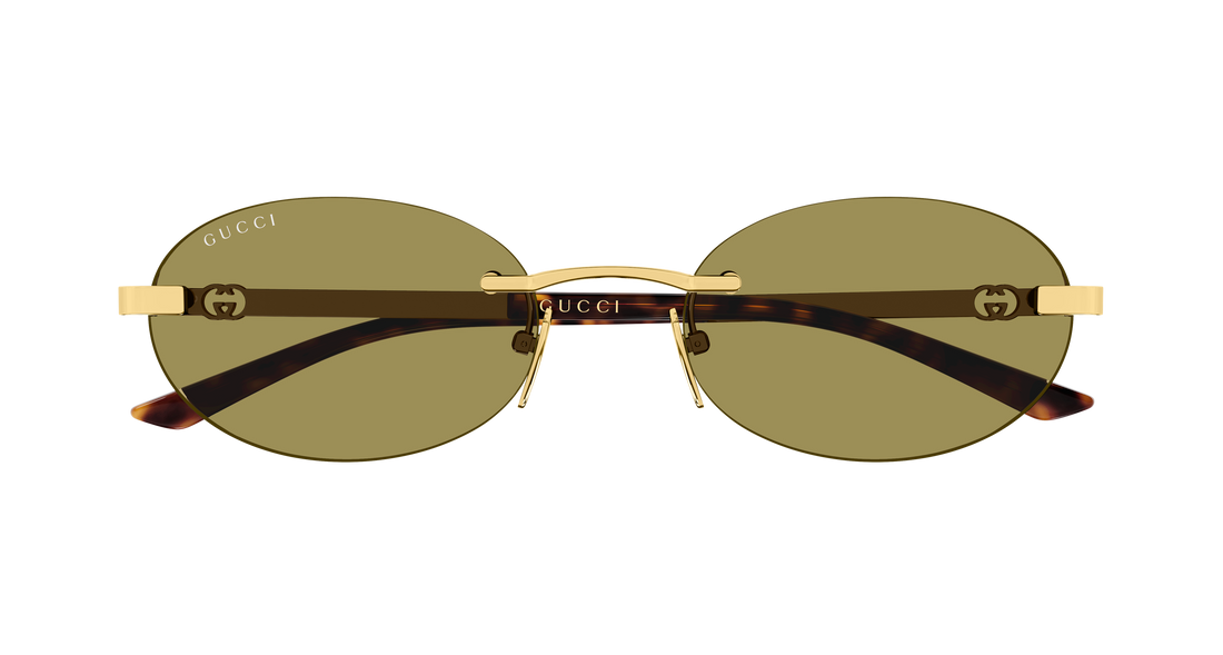 Sonnenbrillen gucci gg2214s 004 dorado round/oval/panthos femenino größe 55mm - Detailansicht