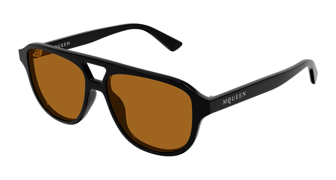 Sonnenbrillen alexander mcqueen am0573s 003 negro pilot/navigator unisex größe 54mm - Hauptansicht