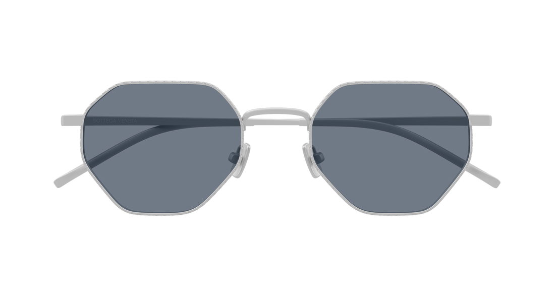 Sunglasses bottega veneta bv1471s 004 plateado round/oval/panthos unisex size 51mm - Detailed view