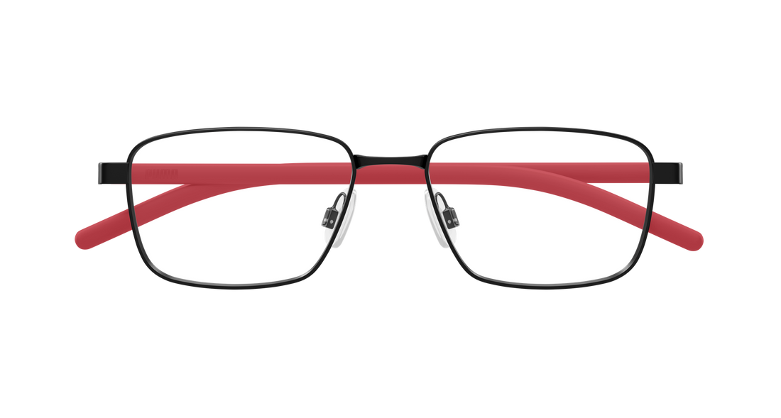 Lunettes de vue puma pu0554o 004 negro rectangular / squared masculino taille 55mm - Vue détaillée