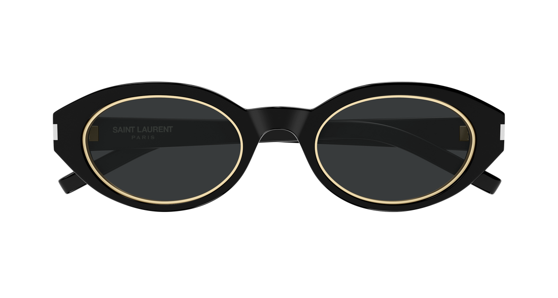 Lunettes de soleil saint laurent sl 567 rim 004 negro round/oval/panthos femenino taille 52mm - Vue détaillée