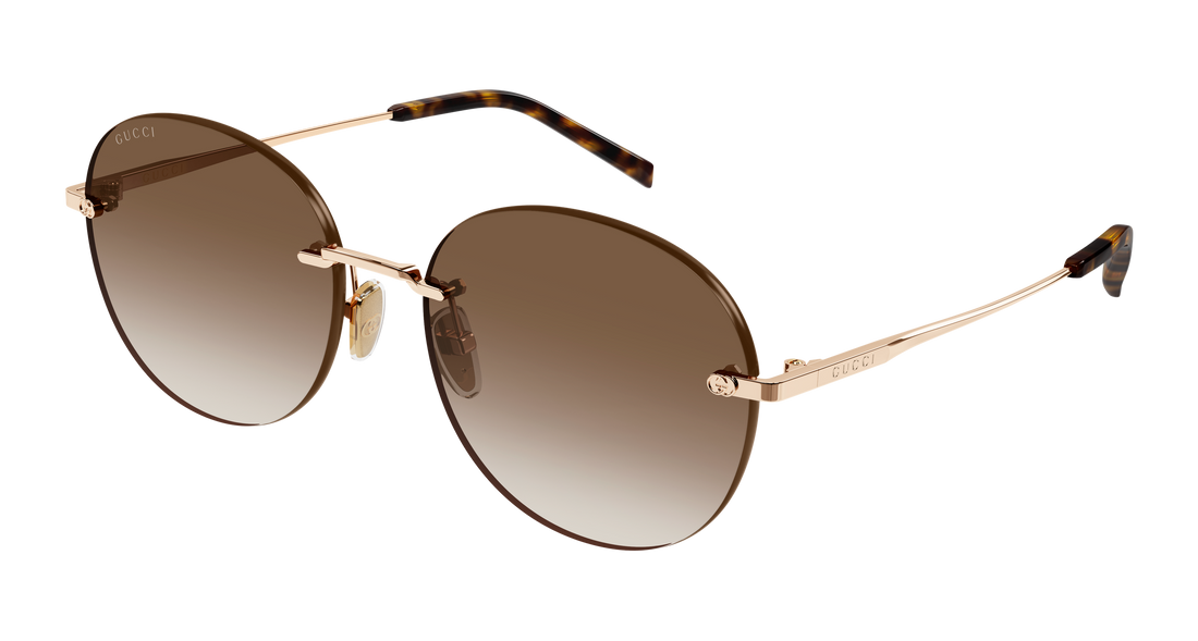 Occhiali da sole gucci gg2101sa 002 dorado round/oval/panthos femenino taglia 58mm - Vista principale