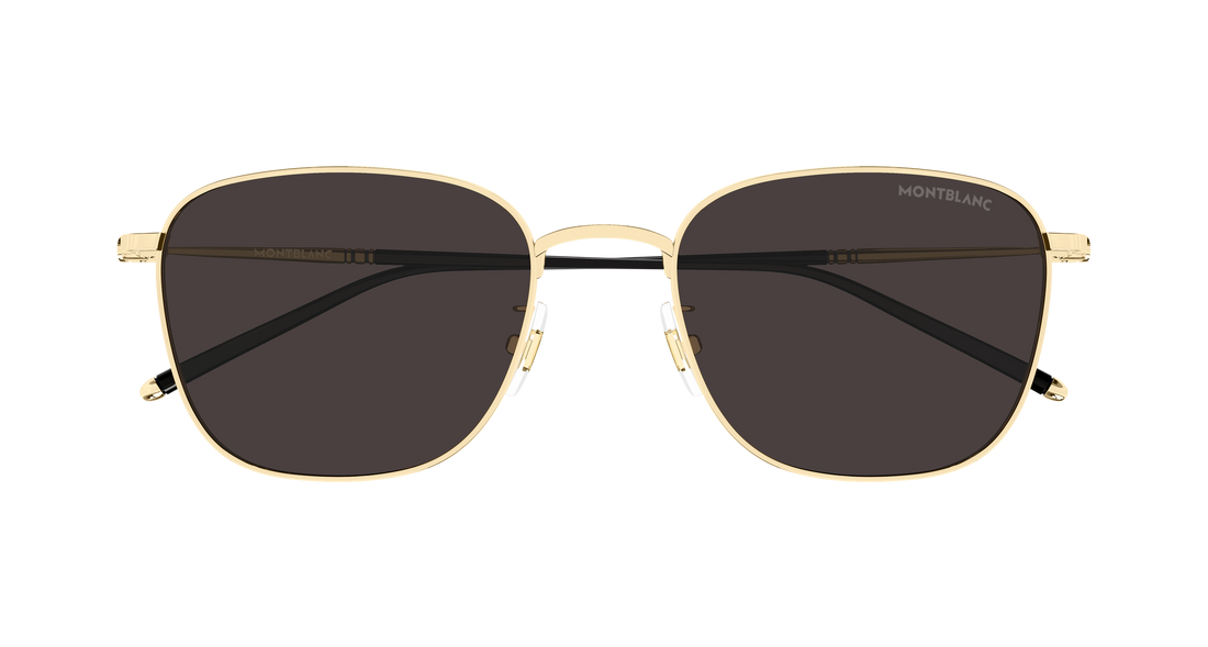 Sonnenbrillen montblanc mb0527sa 001 dorado rectangular / squared masculino größe 55mm - Detailansicht
