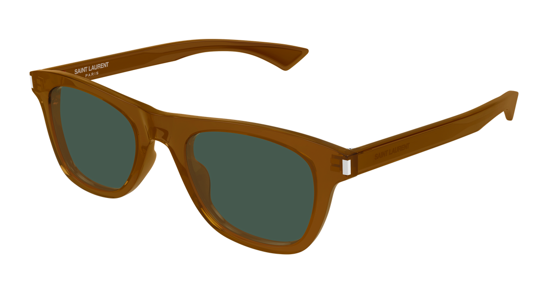 Sunglasses saint laurent sl 879 005 marron rectangular / squared masculino size 51mm - Main view