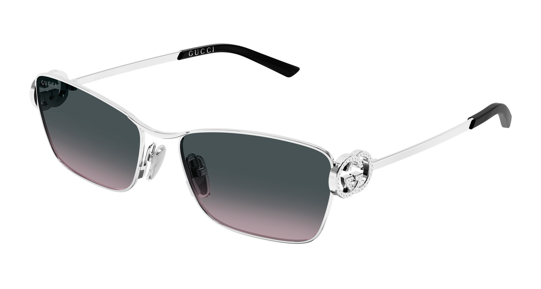 Occhiali da sole gucci gg2045s 002 plateado cat eye femenino taglia 58mm - Vista principale