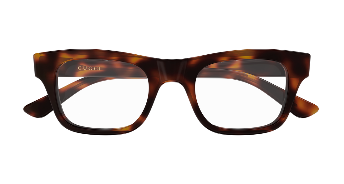 Lunettes de vue gucci gg2244o 006 havana rectangular / squared masculino taille 50mm - Vue détaillée