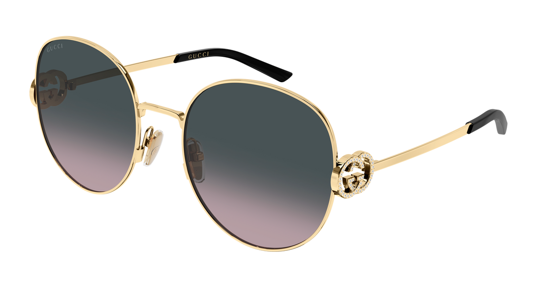 Occhiali da sole gucci gg2047s 002 dorado round/oval/panthos femenino taglia 58mm - Vista principale